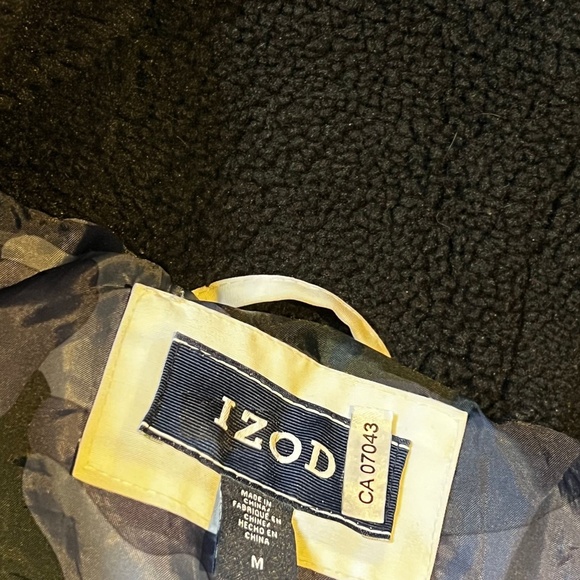 Mens Winter Puff Jacket IZOD SIZE M - Picture 6 of 6